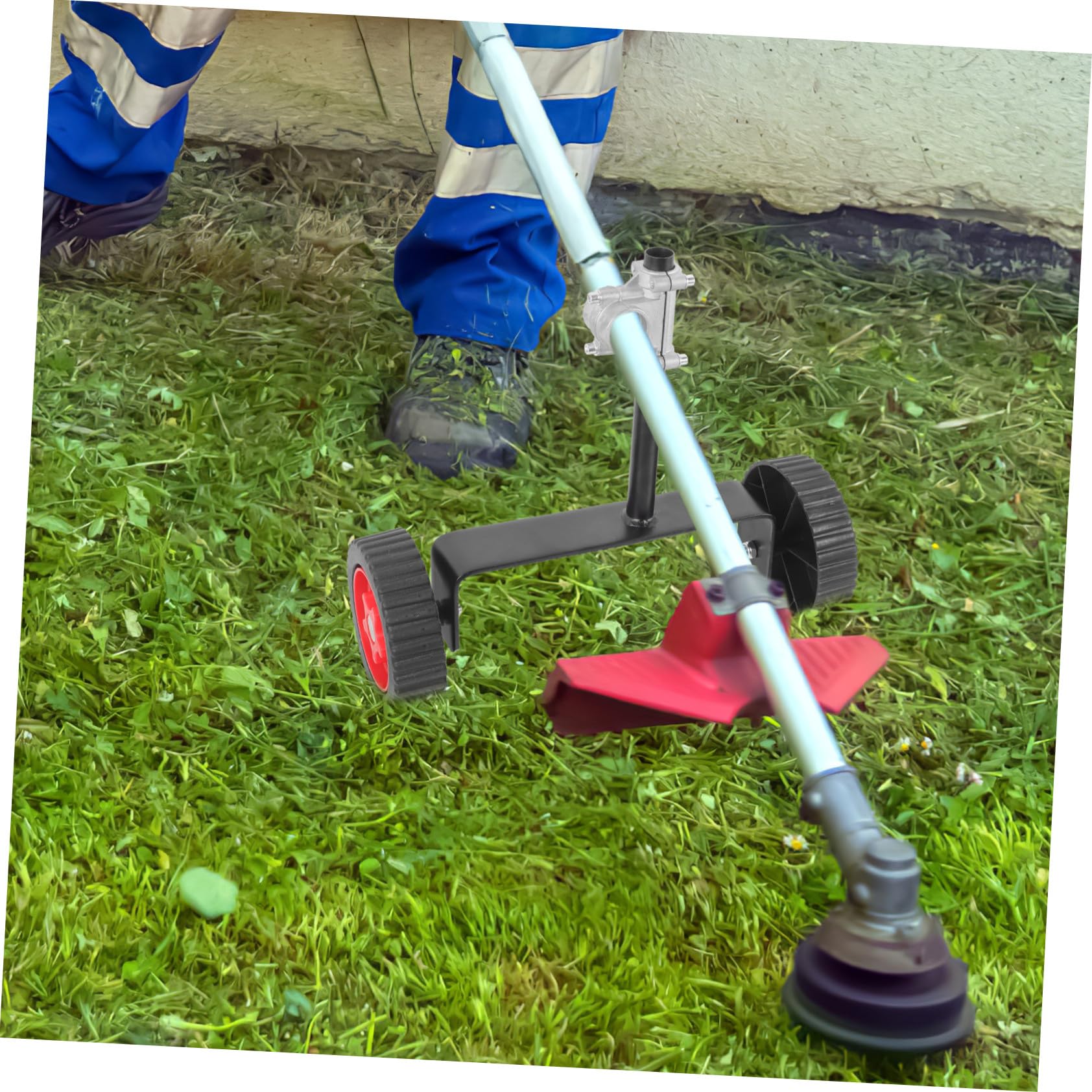 Rueda de Soporte para Cortacésped Rueda de Repuesto con Caucho y Acero Inoxidable Resistente para Carretilla y Generador Instalación Rápida y Silenciosa para Máquina Cortar Césped