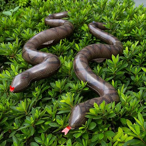 Miniatura 8 de FUTUREPLUSX Serpientes inflables falsas, 3 piezas inflables inflables de serpientes de piscina de animales para decoración de fiesta de reptiles en