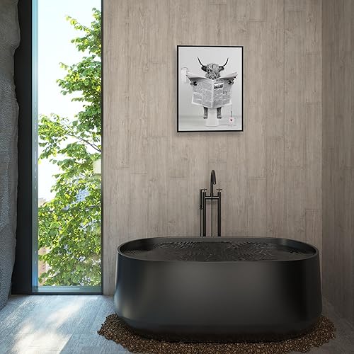 Vista 30 de Impresiones artísticas para pared de baño, divertidas impresiones artísticas sobre lienzo de perezoso enmarcado, cuadros en blanco y negro