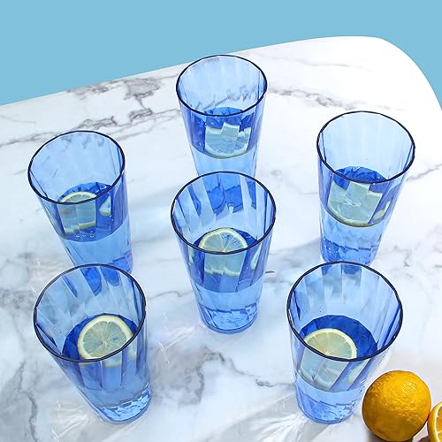 Miniatura 6 de Vasos de plástico irrompibles Juego de 6 vasos de 20 onzas Vasos irrompibles para beber vasos reutilizables, vasos de plástico, vasos para beber,