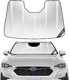 Pigenius Windshield Sun Shade for Subaru Crosstrek 2024-2025; Subaru Impreza 2024-2025. Reflective Aluminum Film Front Window Sunshade - BLAZBLOCK