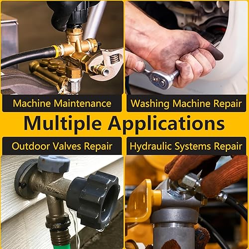 Miniatura 5 de NBRINGO Kit de 382 piezas de juntas tóricas Viton (30 tamaños) - Estándar SAE y kit surtido de anillos tóricos FKM de durómetro 75A para motores