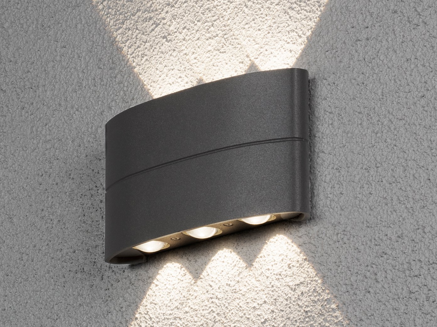 Konstsmide Wandleuchte Chieri | anthrazit | outdoor | High Power LED | 7853-370