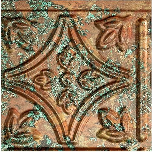 Miniatura 87 de FASÄDE Panel decorativo para salpicaduras de vinilo con estilo tradicional y patrón 1 en ónix cepillado (muestra de 6 x 6 pulgadas)