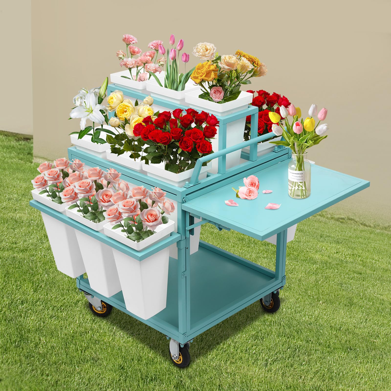 未使用⭐︎超人気♡Flower Cart スタンプセットスタンピンアップ Amazon.com: Lzerahera Flower Display Stand With Wheels 6 Layers