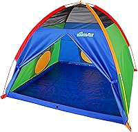NARMAY Easy Fun Dome Play Tent for Kids - 60x60x44 Inch Indoor/Outdoor Pop-Up Tent with 2 Tunnels & Waterproof Floor