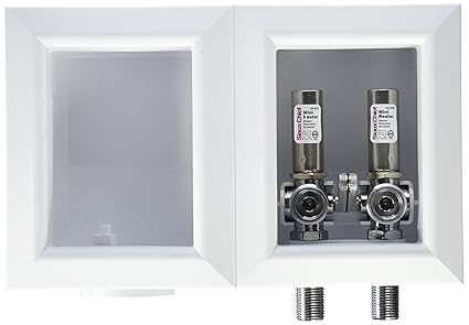 Sioux Chief 696-2313MF Oxbox Washing Machine Outlet Box with Minister Water Hammer Arresters