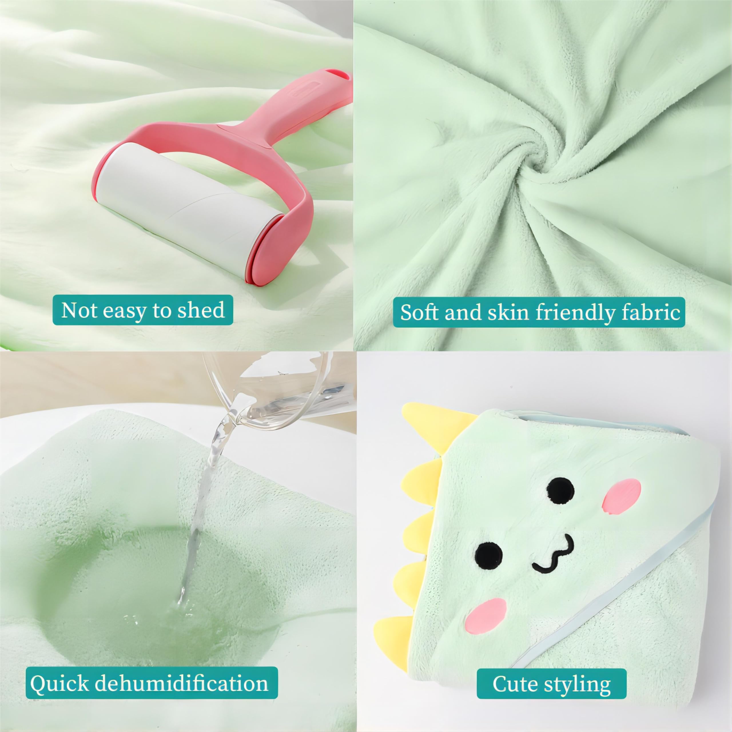 Toallas de Baño con Capucha con Esponja de Baño para Bebé, Capa de Baño Niños/Niñas Ultra Suaves con lindas Orejas, Albornoz de Ducha para Recién Nacidos para Infantiles de 0 a 3 Años