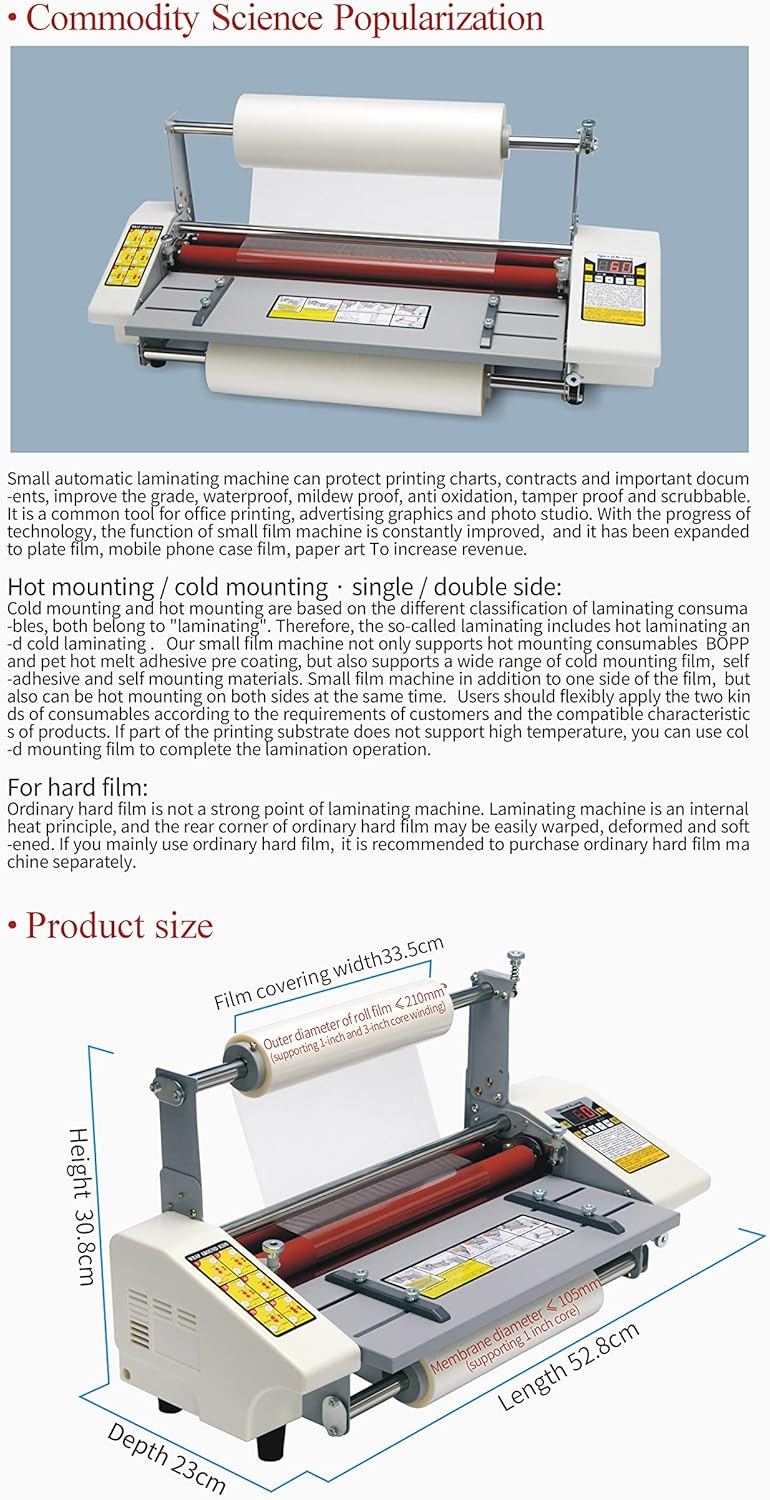 9350T A3+ 13 inches / 33.5cm Intelligent Paper Laminating Machine