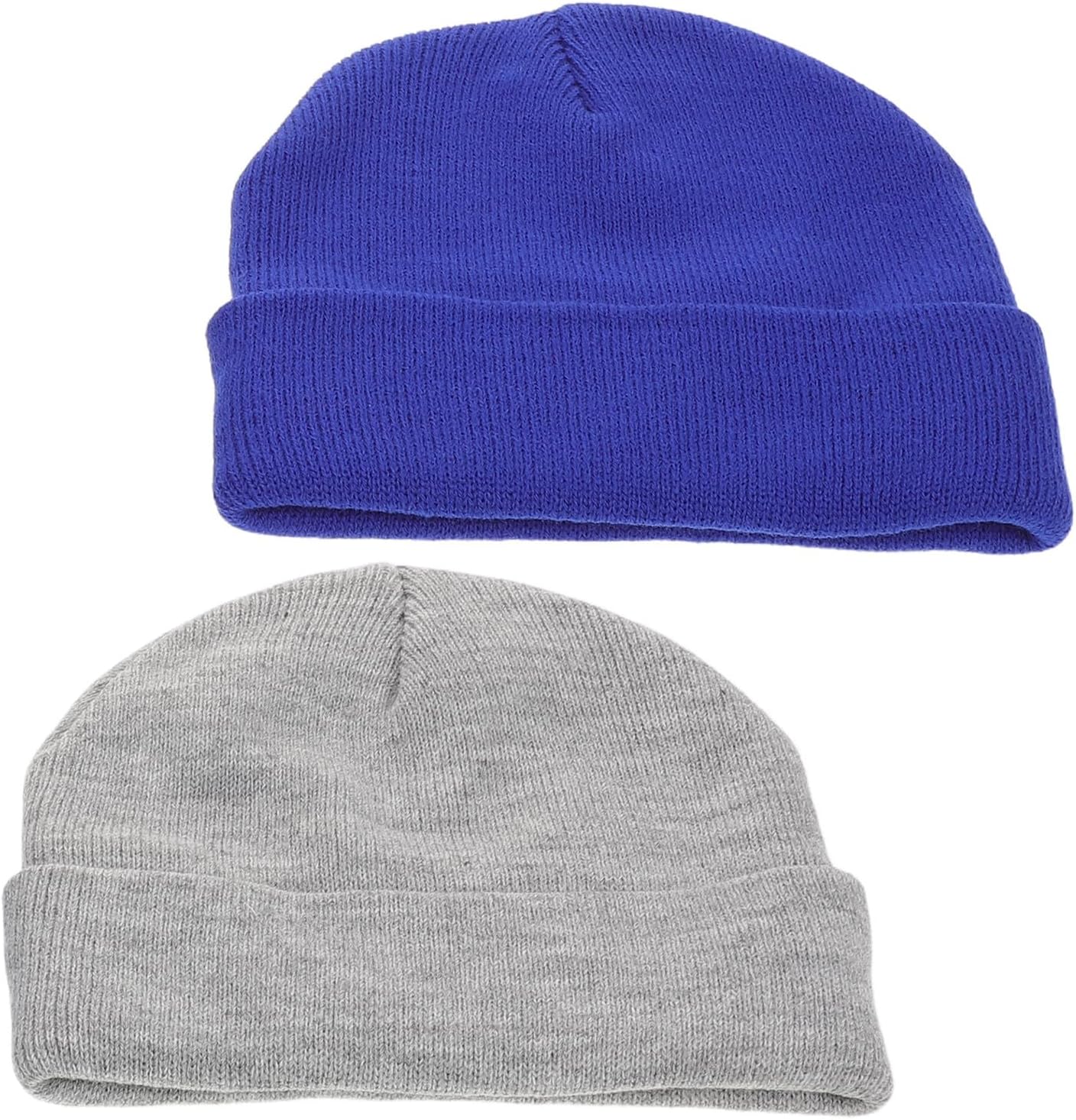 2pcs Knitted Winter Hat Acrylic 39-55cm Adjustable Fit Multi | Lightweight, for Outdoor Winter Activities and Vacations, Classic Style for Boys