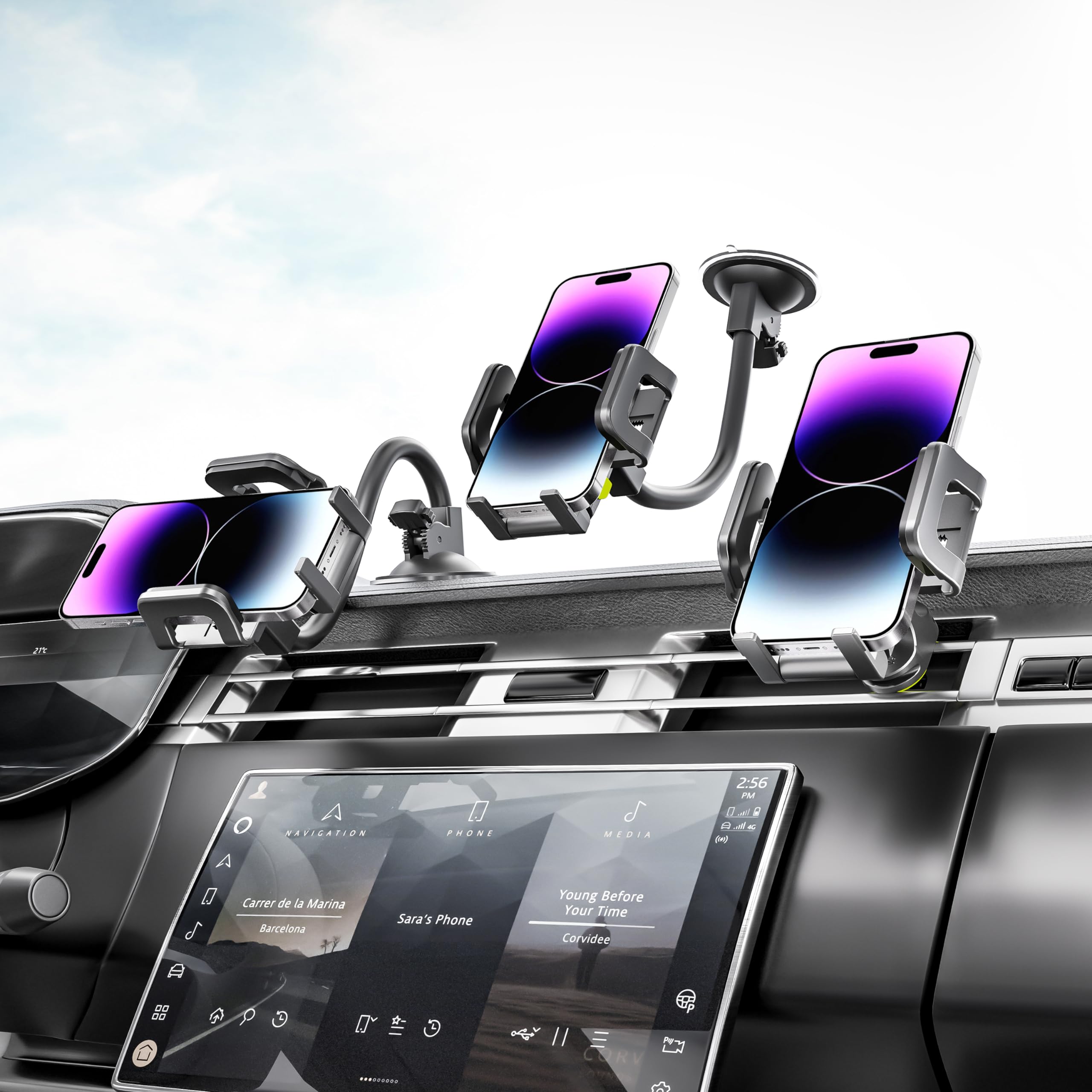 Amazon.com: Bracketron TripGrip 2-in-1 Car Phone Holder Mount for