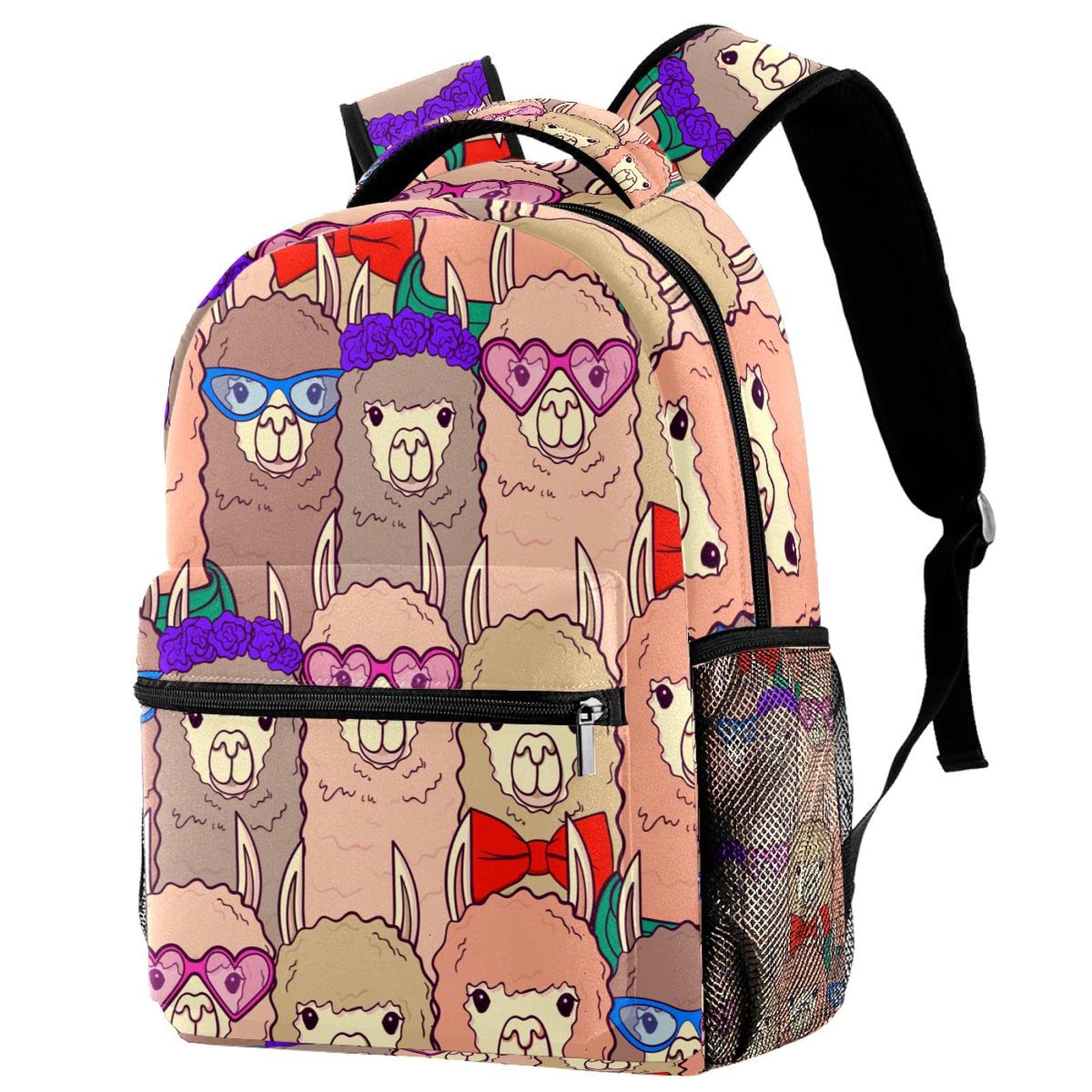 Sac à dos lamas avec accessoires tendance et poches de rangement intelligentes