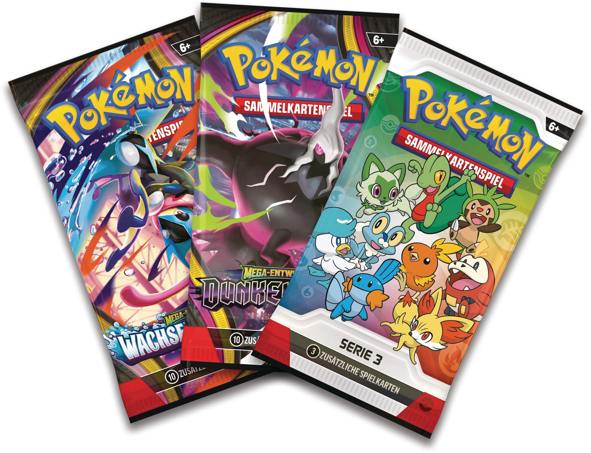 Pokémon - Gioco di carte collezionabili: collezione illustrazione primo partner: serie 3 (3 carte promozionali, 2 booster pack e 1 foglio di adesivi)