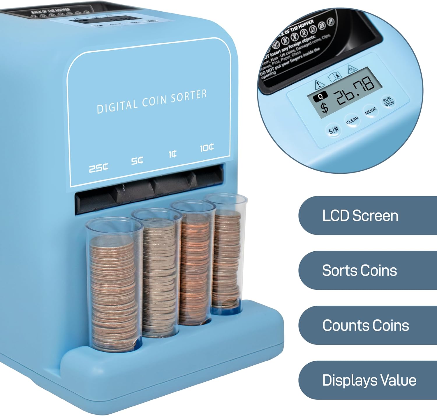 コイン計数・仕分け機 コインカウンター コインソーターチェンジカウンター、1¢ 5¢ 10¢ 25¢ $1コインをソートできます。合 コイン計数・仕分け機  コインカウンター コインソーターチェンジカウンター、1¢ 5¢ 10¢ 25¢ $1コインをソートできます。合 楽天市場】＼☆全商品5 ...