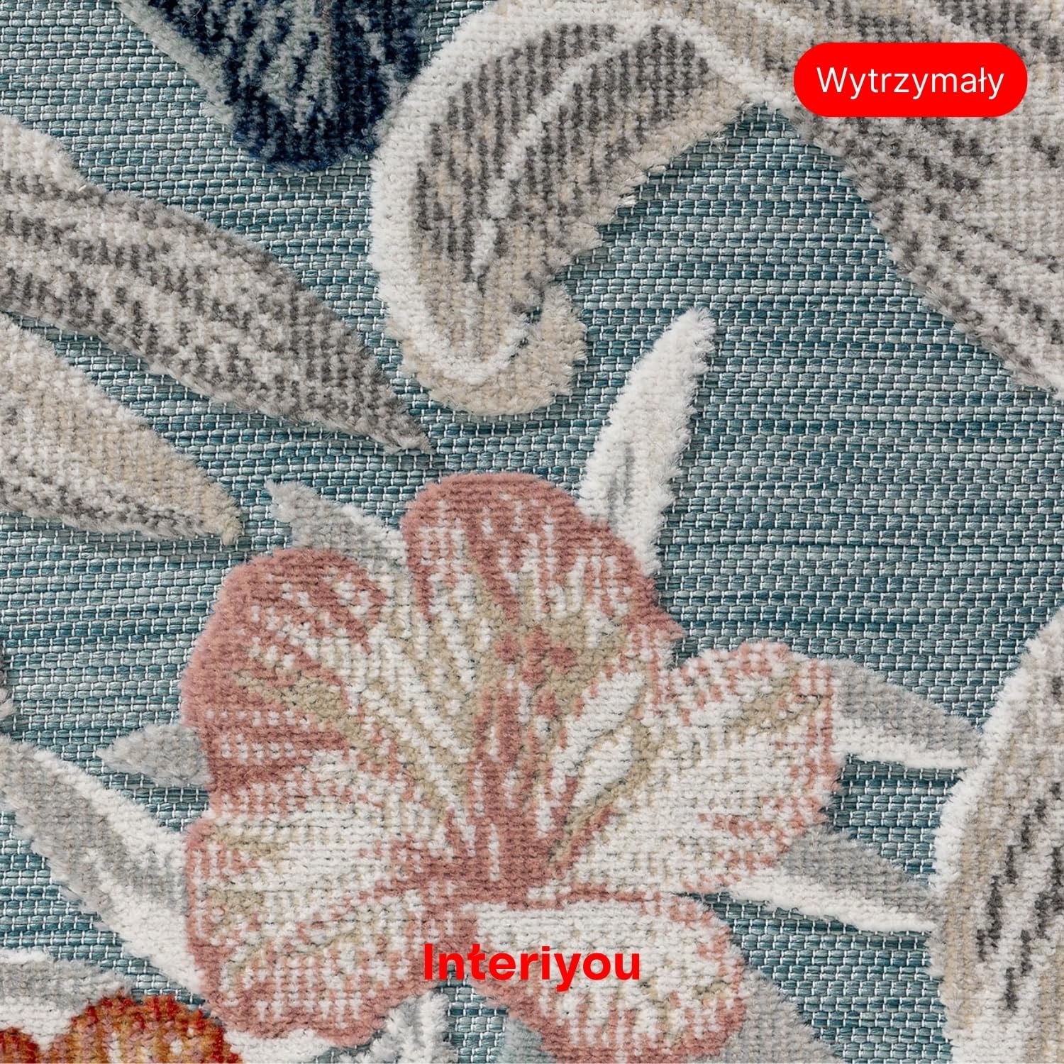 Interiyou dywan zewnętrzn Florenz - 160x230 cm Wielokolorowy - Odporny na warunki atmosferyczne, balkon, taras, ogród, kuchnia, odporny na promieniowanie UV, płaski splot