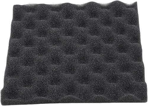 Juego de 12 paneles de espuma acústica, azulejos de cuña de estudio, 9.9 in de espuma acústica de absorción de sonido, paneles de pared de