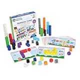Learning Resources MathLink Cubes Preschool Math Activity Set - Classroom Must Haves, Teacher School Supplies, Toddler Montessori Toys,Building Blocks, Math Manipulatives, Homeschool Games