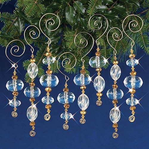 Miniatura 2 de Solid Oak Kit de adornos de carámbanos, cristaldorado