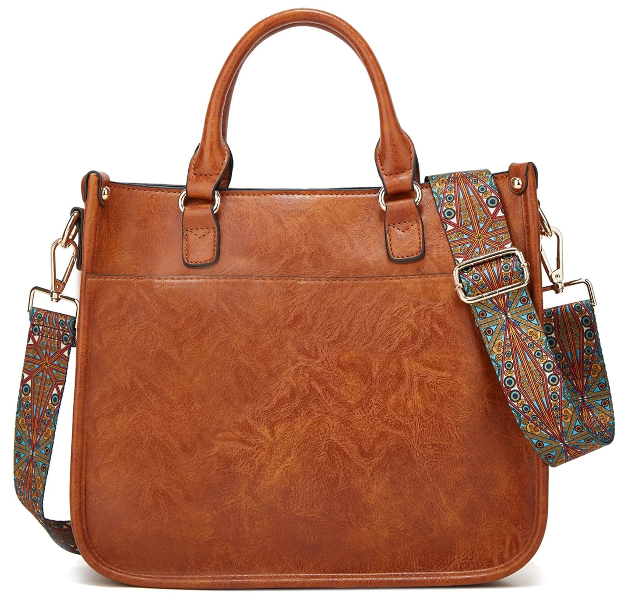 inovera (label) Faux Leather Handbags for Women's & Girl's - Stylish Crossbody Shoulder Sling Bag with Adjustable Strap (Brown)-picture-53