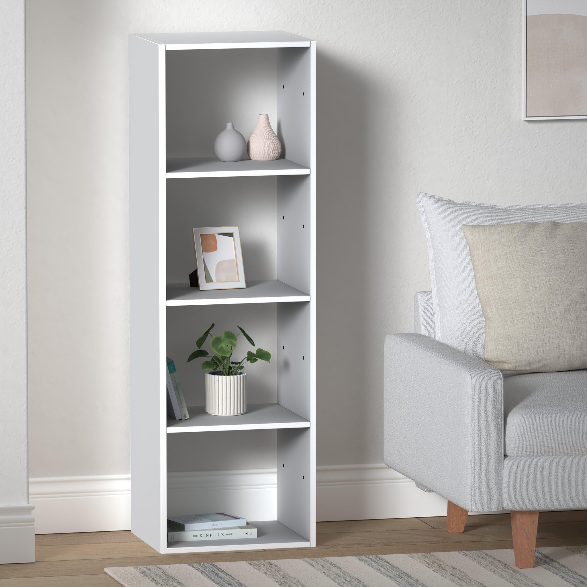 5five - étagère Colonne 4 Cases Mix n modul Blanc