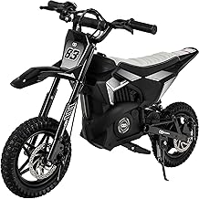 Actionbikes Motors Elektro Motorrad Kinder |  Volt  Watt Motor bis  km/h | E Bike | Dirt Bike | Electric Bike | Motocross | Pocketbikes | Pocketbike | Dirtbike ab 6 Jahren (Schwarz)