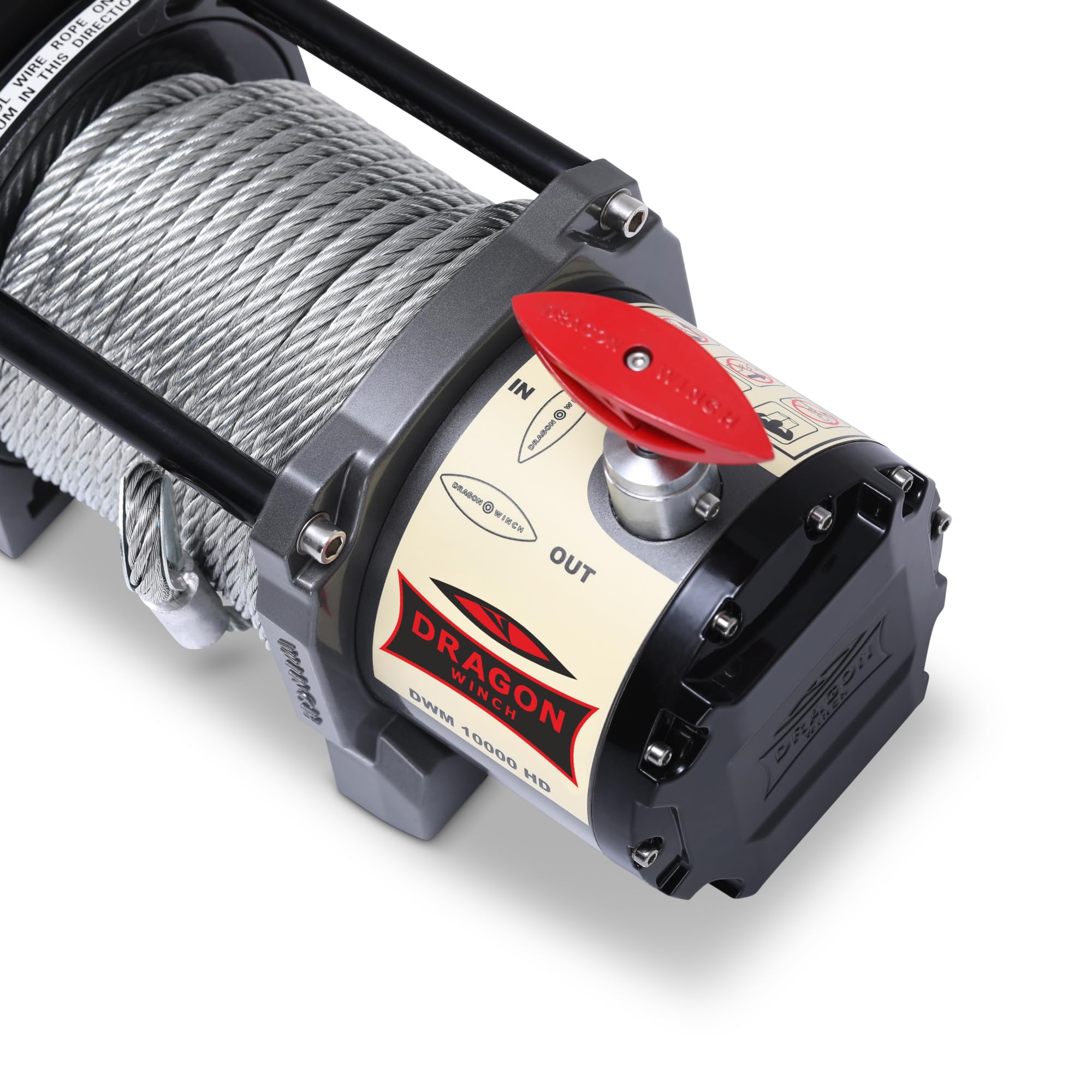 Verricello Elettrico Maverick 12V 10000 lbs (4536 kg) Cavo in Acciaio 24m DRAGON WINCH