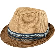 Comhats Oversize XL XXL Mens Summer Straw Fedoras Sun Hats Panama Derby Packable 57-64cm 22.4"-25.2" 7 1/8-8