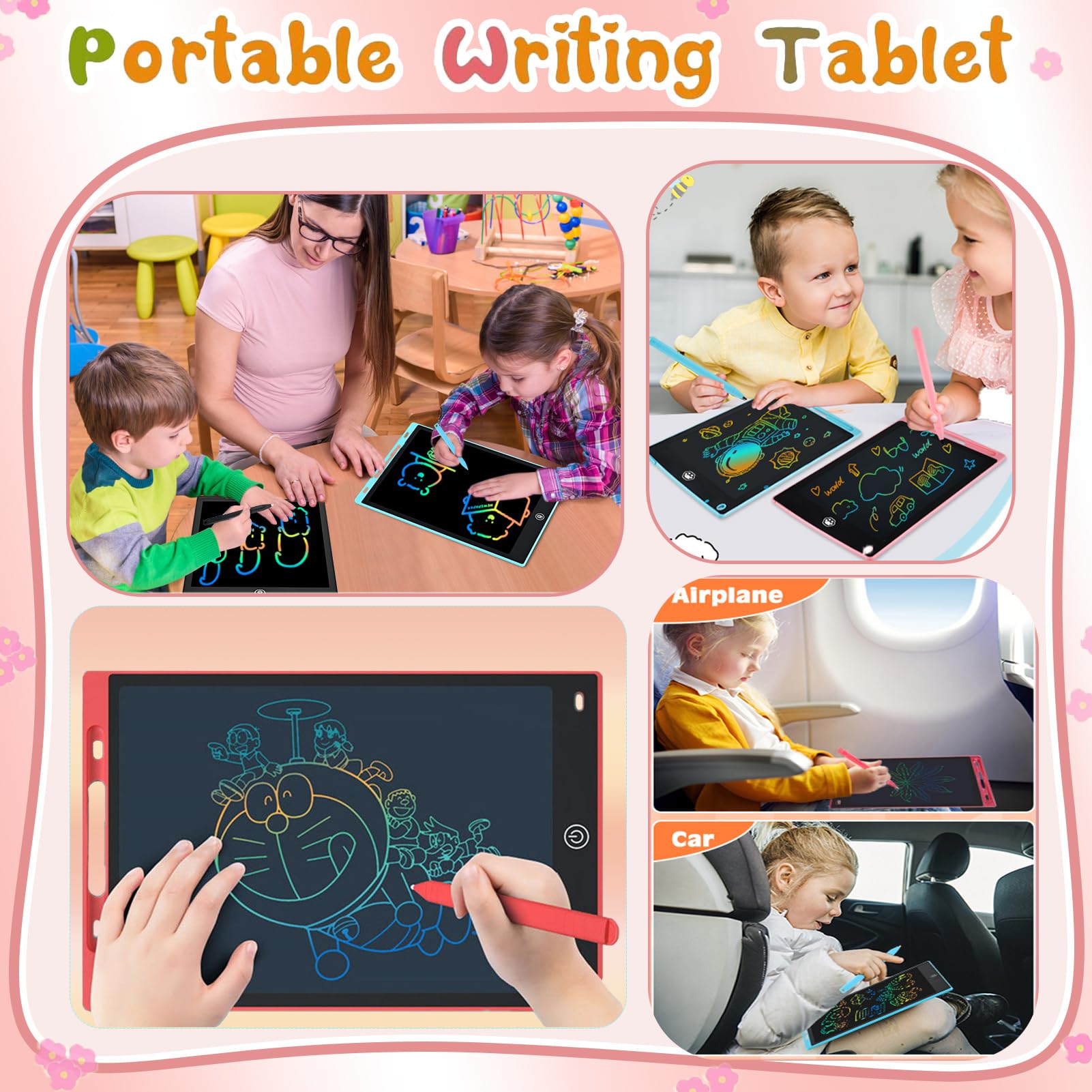 Yidedraw Toys LCD Writing Tablet 4PC 8.5 Inch Colorful Screen Drawing Tablet, Doodle Board for Ages 3-12 Years Old Boys Girls, Electronic Drawing Pad for Kids, Gifts for Christmas & Birthday — view 5