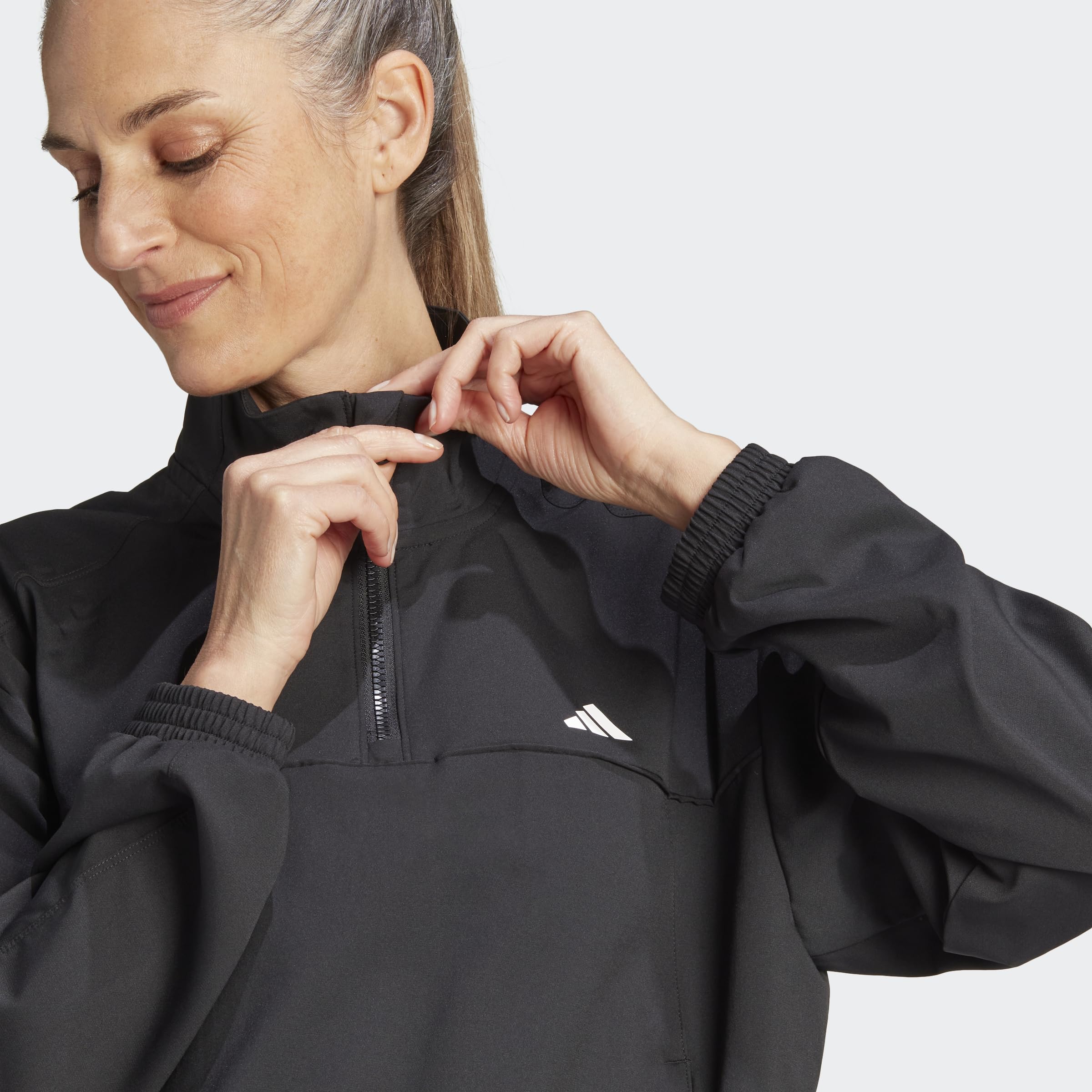 adidas Aeroready Train Essentials Woven Quarter-zip Track Jacket Track Top Donna (Pacco da 1)