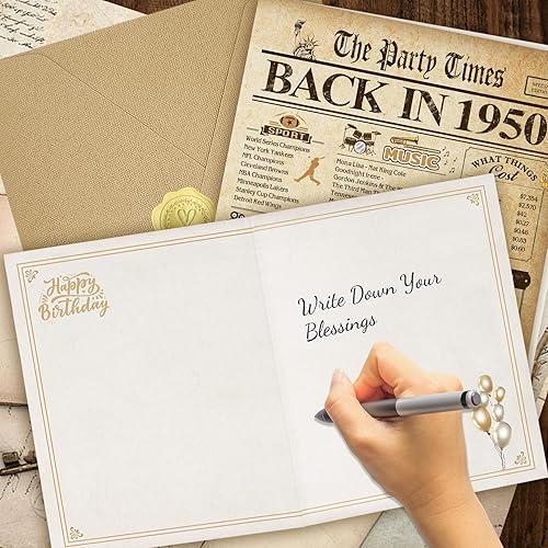 Vista 24 de Tarjeta de regalo de cumpleaños número 55 para hombres y mujeres, decoración de feliz cumpleaños 55, tarjeta de cumpleaños de 55 años para mamá