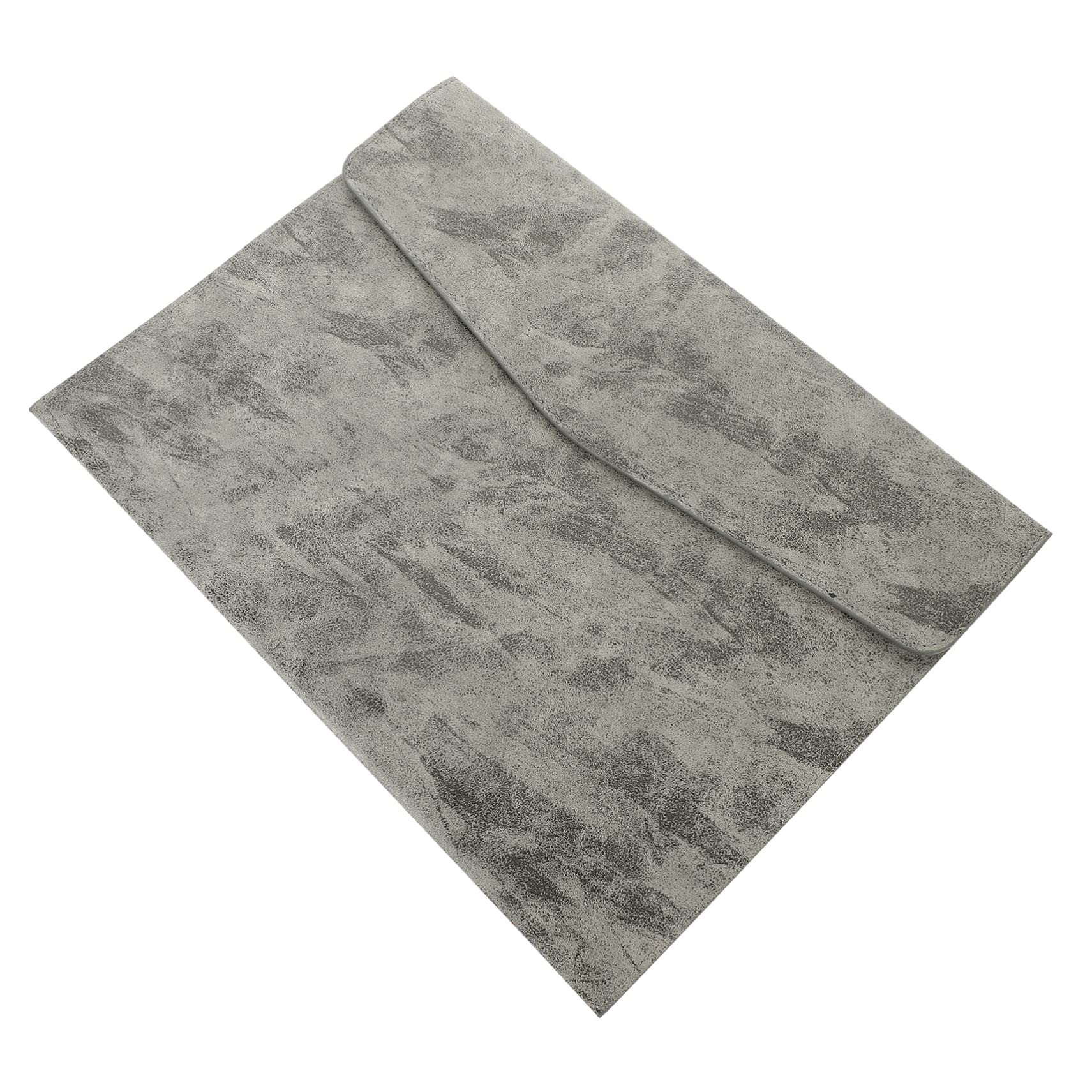 DOITOOL 4 Pezzi Cartellina Documenti in PU Grigio Organizer per Fascicoli e Faldoni Leggero e Capiente per Ufficio e Scuola e Compatto