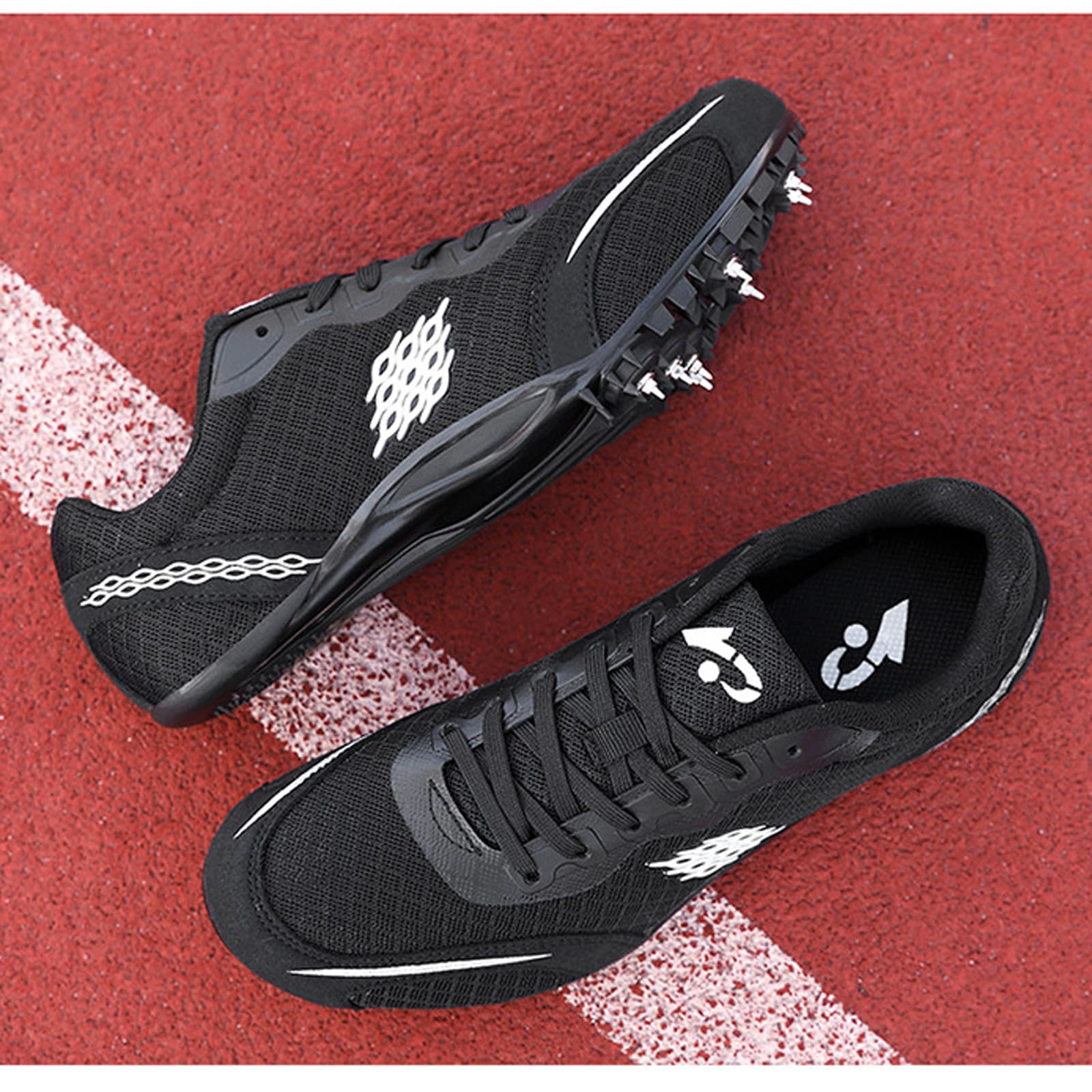 Chaussures De Course D'athlétisme Sprint,Pointe AthléTisme Chaussure,Chaussures de sport respirantes et antidérapantes,Chaussures d'athlétisme avec 8 pointes,pour l'entraînement et la compétition