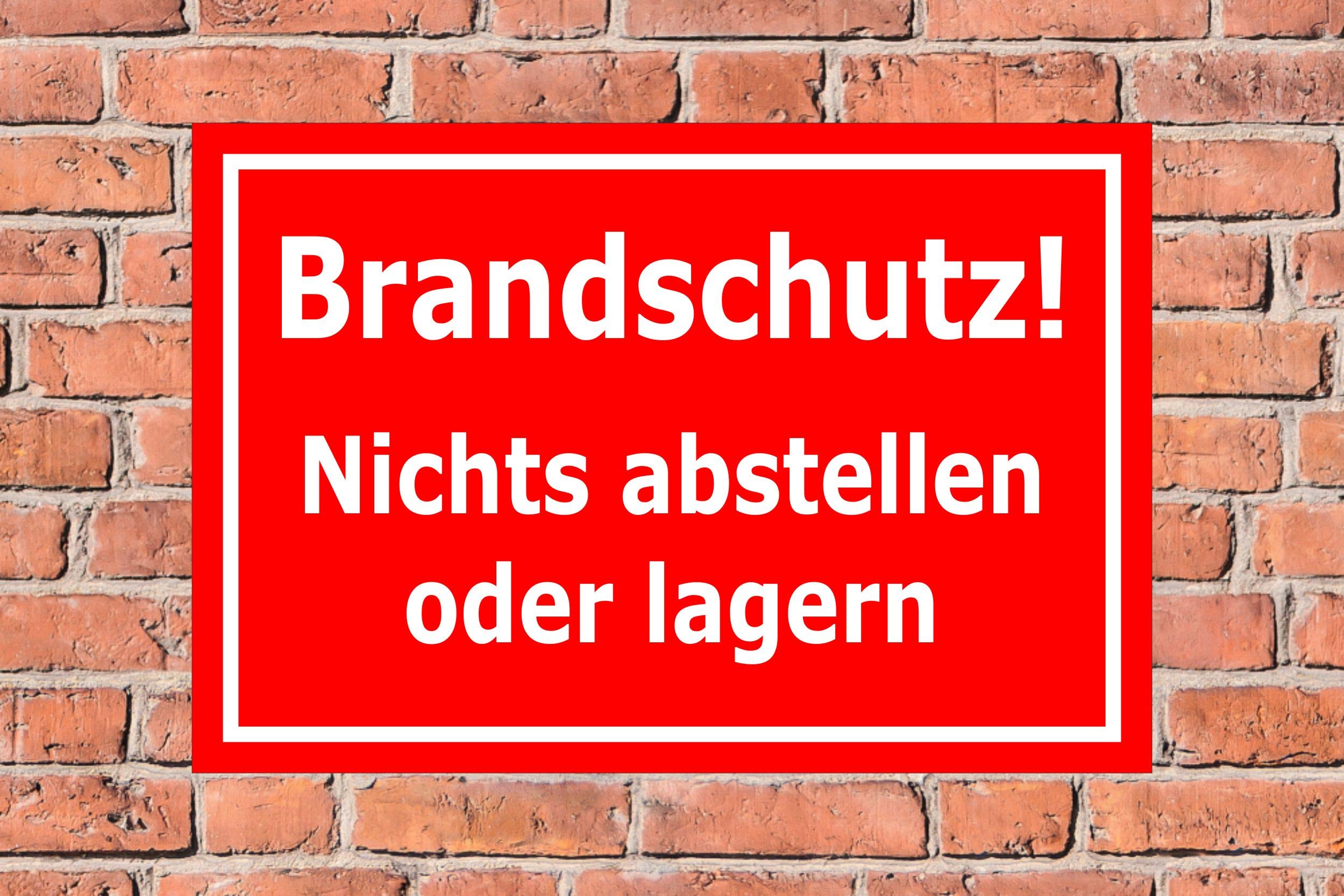 Schild Brandschutz - 60x40cm - Bohrlöcher - 3mm Aluverbund – 20 VAR S00060-054-D