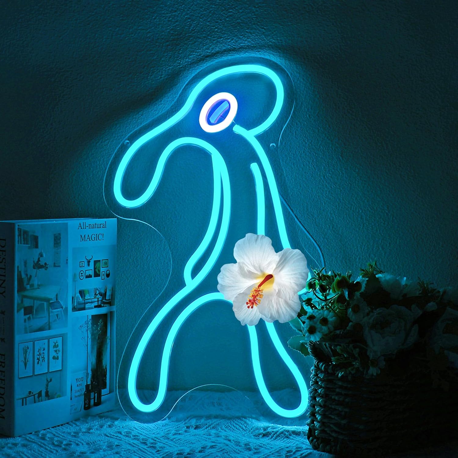Neon Sign, Neon Signs for Wall Decor - Dimmable LED Light Signs Home Decor for Bedroom, Man Cave, Gaming Room, Party, Club, Bar Decoration - Christmas Halloween Easter Gift