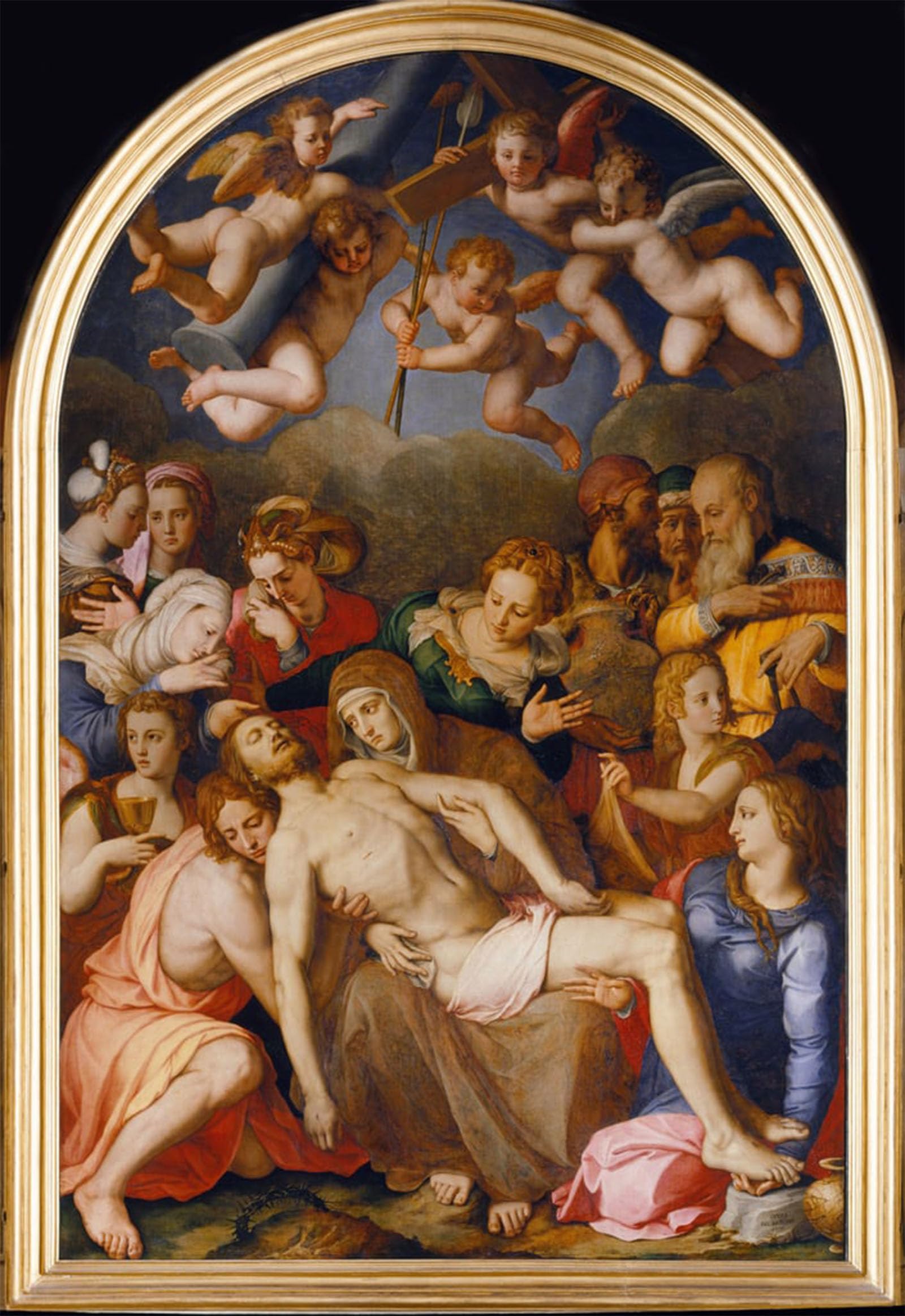 ARTXLXXBN Famous Prints Artwork Pictures Poster Painting Art the Descent From the Cross Bronzino Agnolo by Agnolo Di Cosimo Bronzino Artwork Landscape Pictures for Home Decor 60x90cm