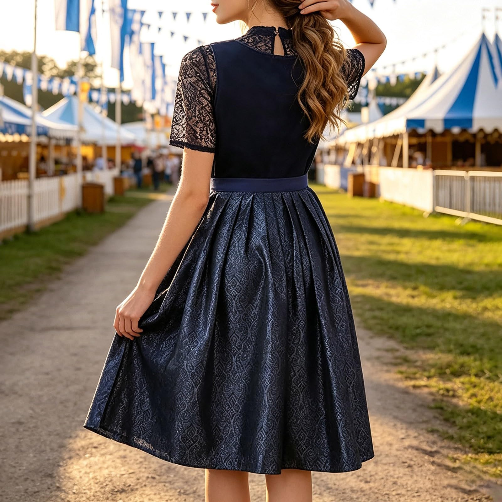 Generisch 2026 de dos piezas, con cinturón para cosplay, fiestas temáticas, eventos históricos en elegante aspecto tradicional