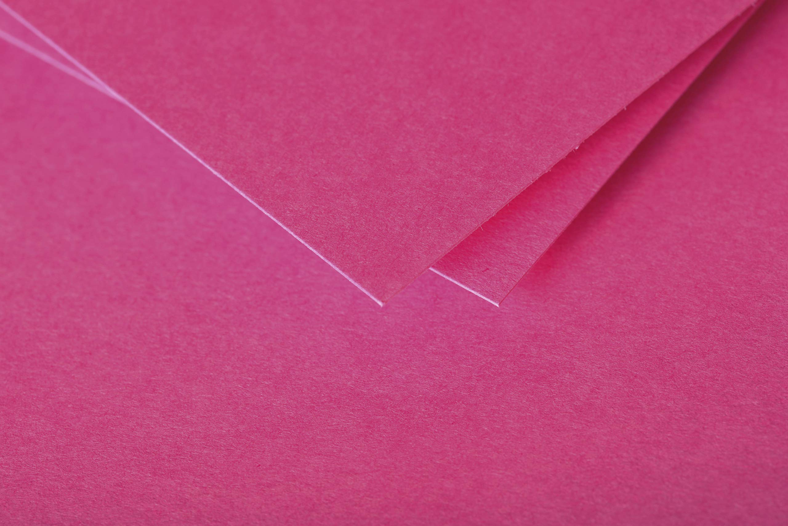 Clairefontaine 1824C Pack of 25 Plain Cards Square Format 13.5x13.5cm 210g/m² Intensive Pink Invitation Correspondence Boards Pollen range Smooth Premium Paper - Image 2