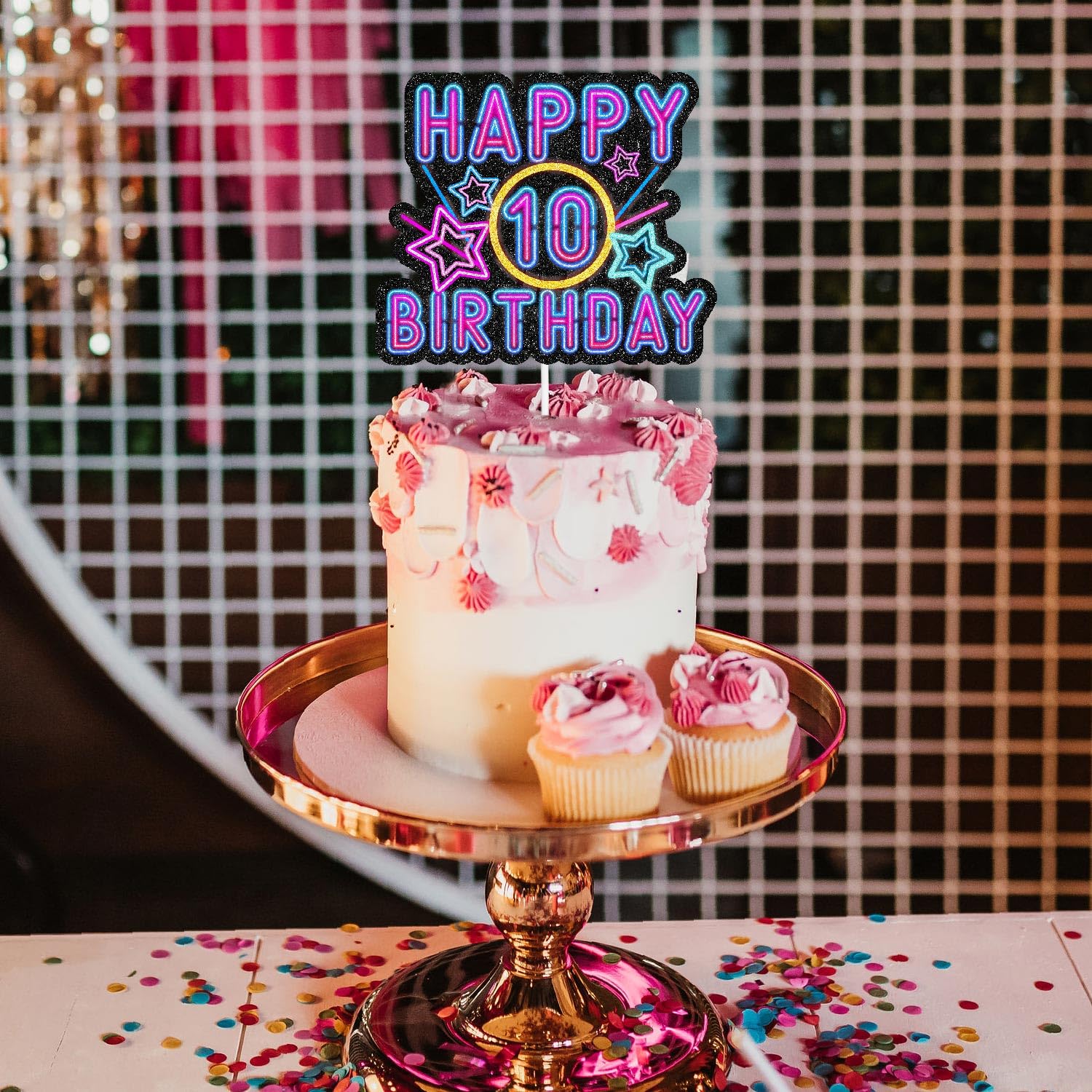 Neon For A 10th Birthday Cakes For Girls 🩷🧡💛Glow Party
