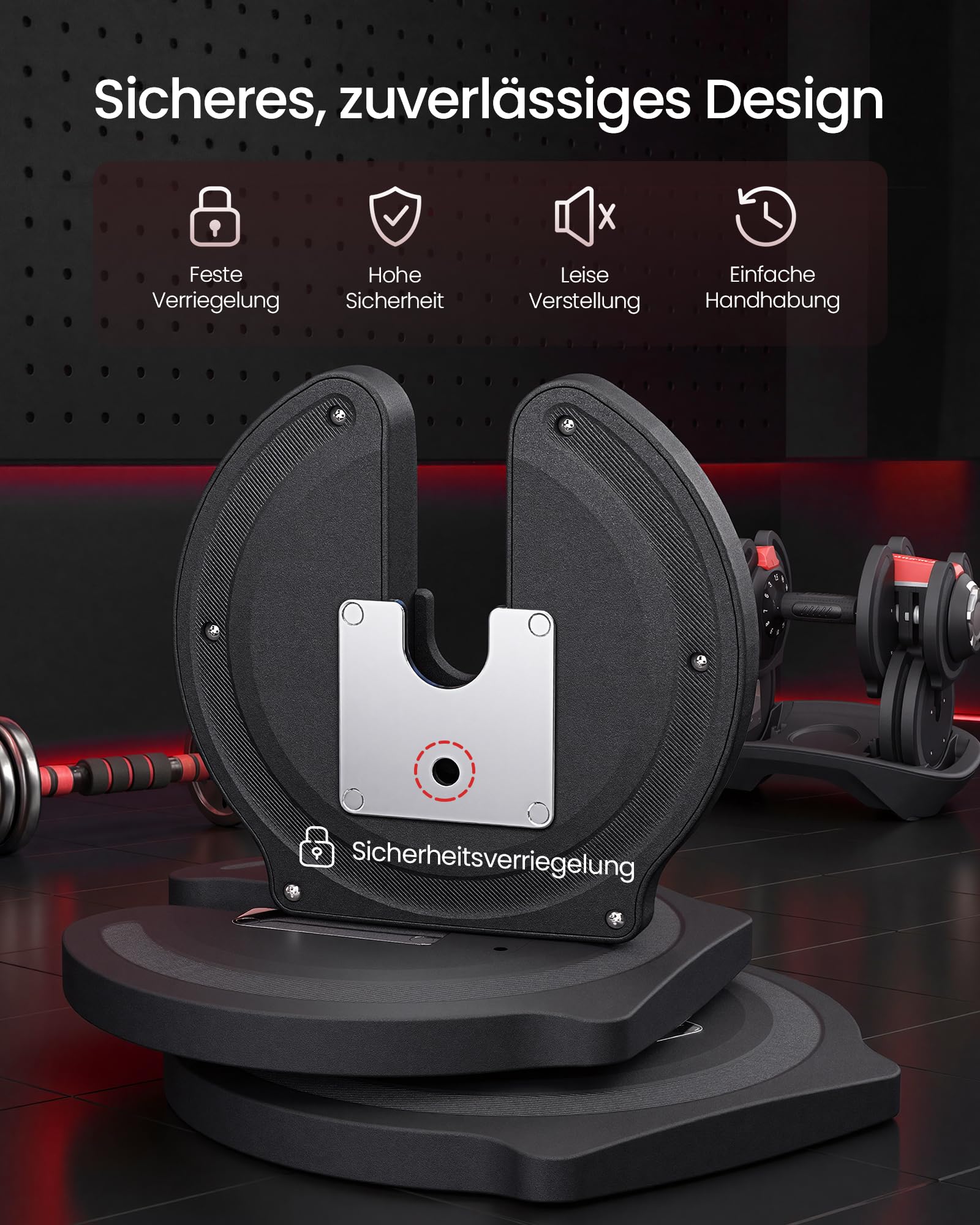 SONGMICS Kurzhanteln 2er set, platzsparend, rutschfester Griff, mit Ständer, Fitness und Krafttraining für zuhause