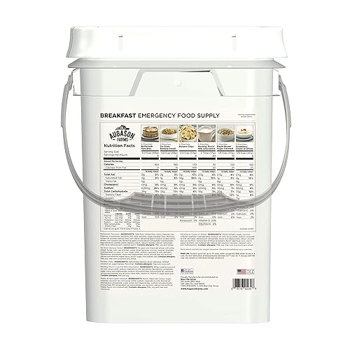 Miniatura 2 de Augason Farms - Suministro de alimentos de emergencia para desayuno cubo de 4 galones