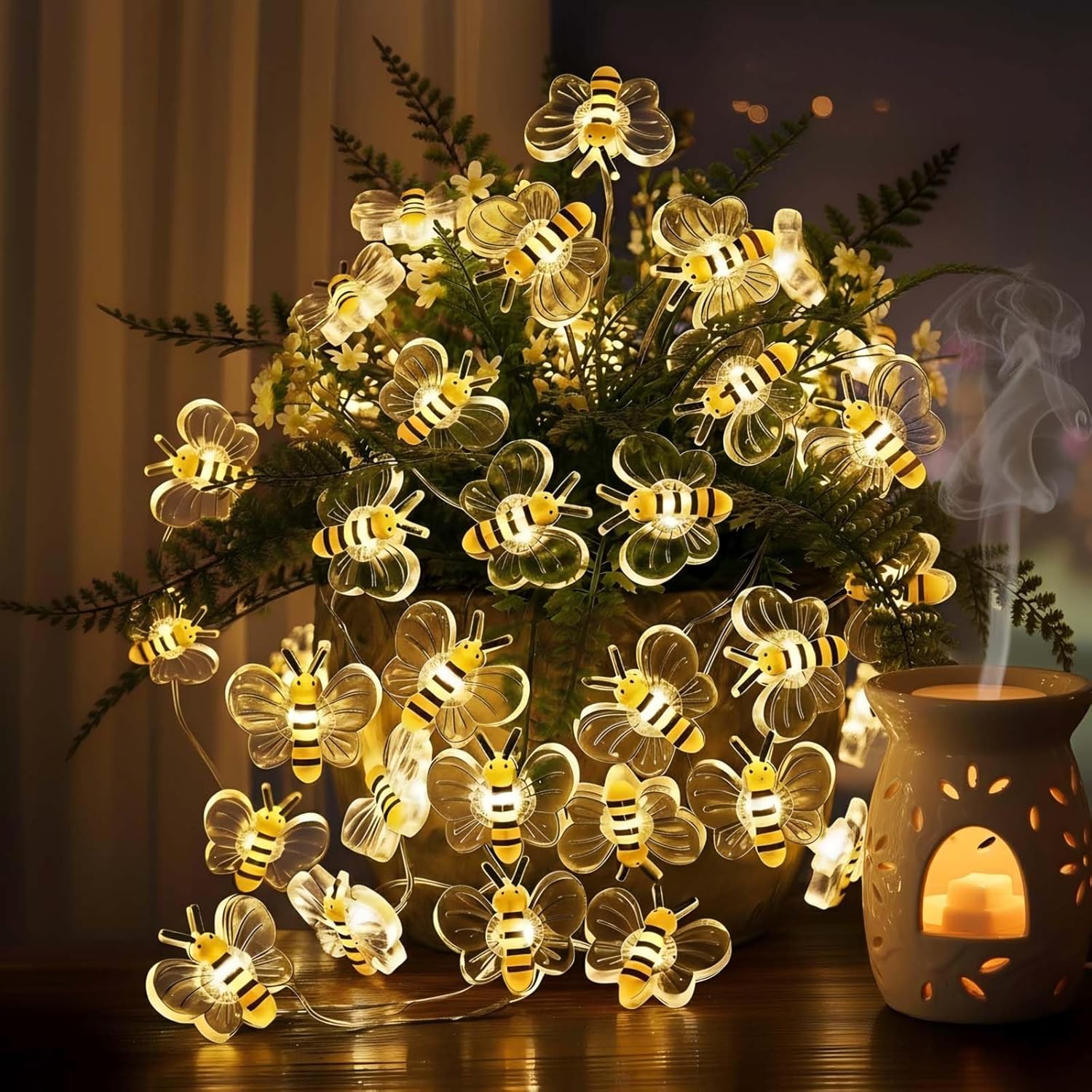 Hot Deals Today πΊπΈ – Bee Decor String Lights 10ft String Light with 30pcs Honeybee Shaped... Hot Deals Today πΊπΈ – Bee Decor String Lights 10ft String Light with 30pcs Honeybee Shaped...