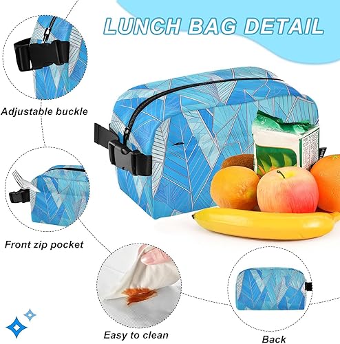 Miniatura 5 de Delicate Cartoon Crstal Blue Gold Backpack For School And Lunch Bag Boys Backpacks And Lunch Box 9-10 years mochilas y loncheras escolares para nias