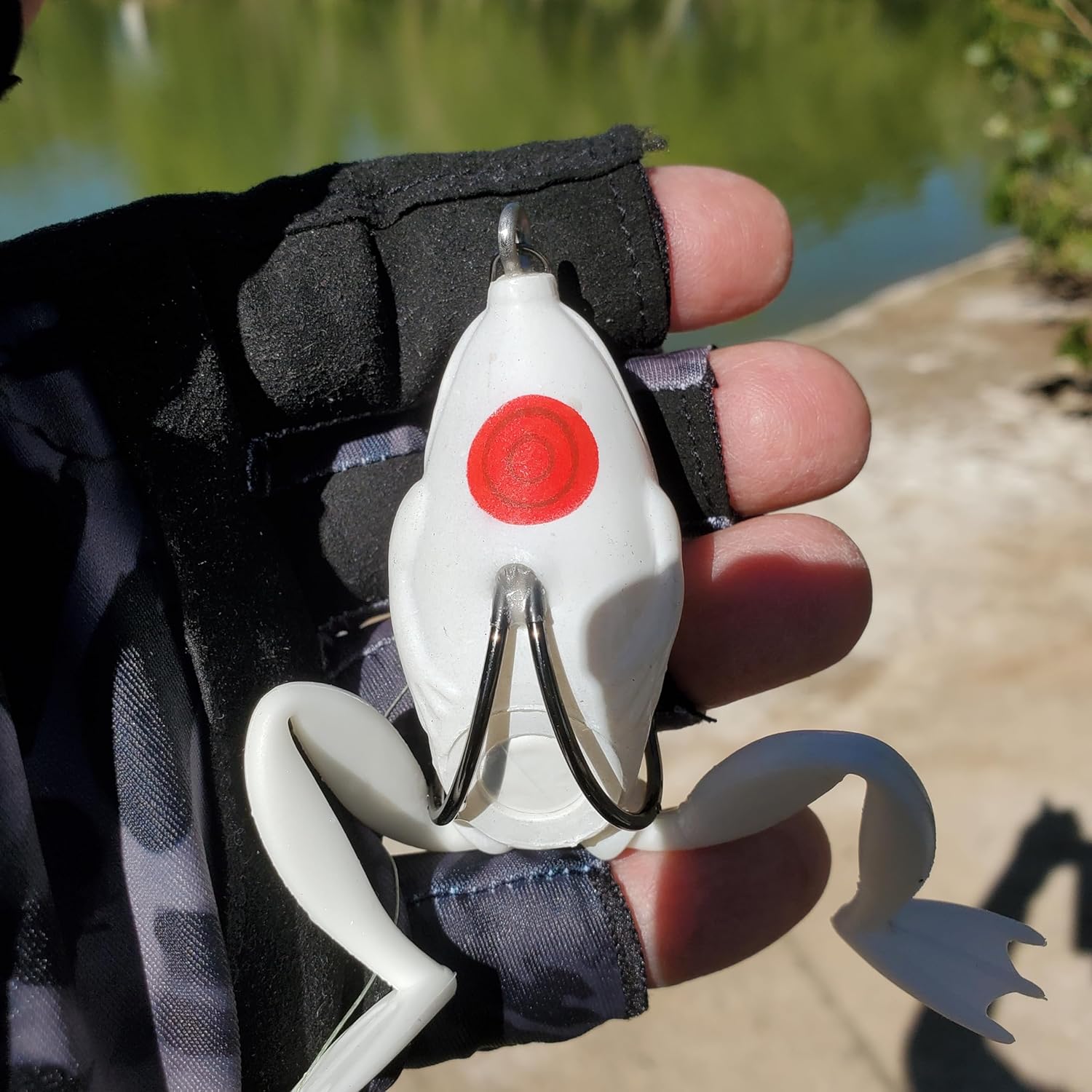 Pad Rattler Hollow Body Frog | Solid Leg | 5 Realistic Swimming Frogs 2.5" | Fishing Frogs | Frog Lures for bass | Topwater Fishing Lures | Frog Lures | Snakehead Frog Lures | Weedless Hooks.
