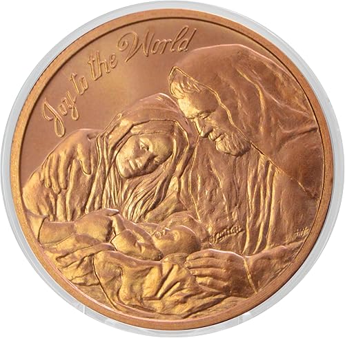 Miniatura 8 de Crucifixión de Cristo Moneda Coleccionable Redonda de Cobre 999 de 1 oz - COA by Heavenly Metals