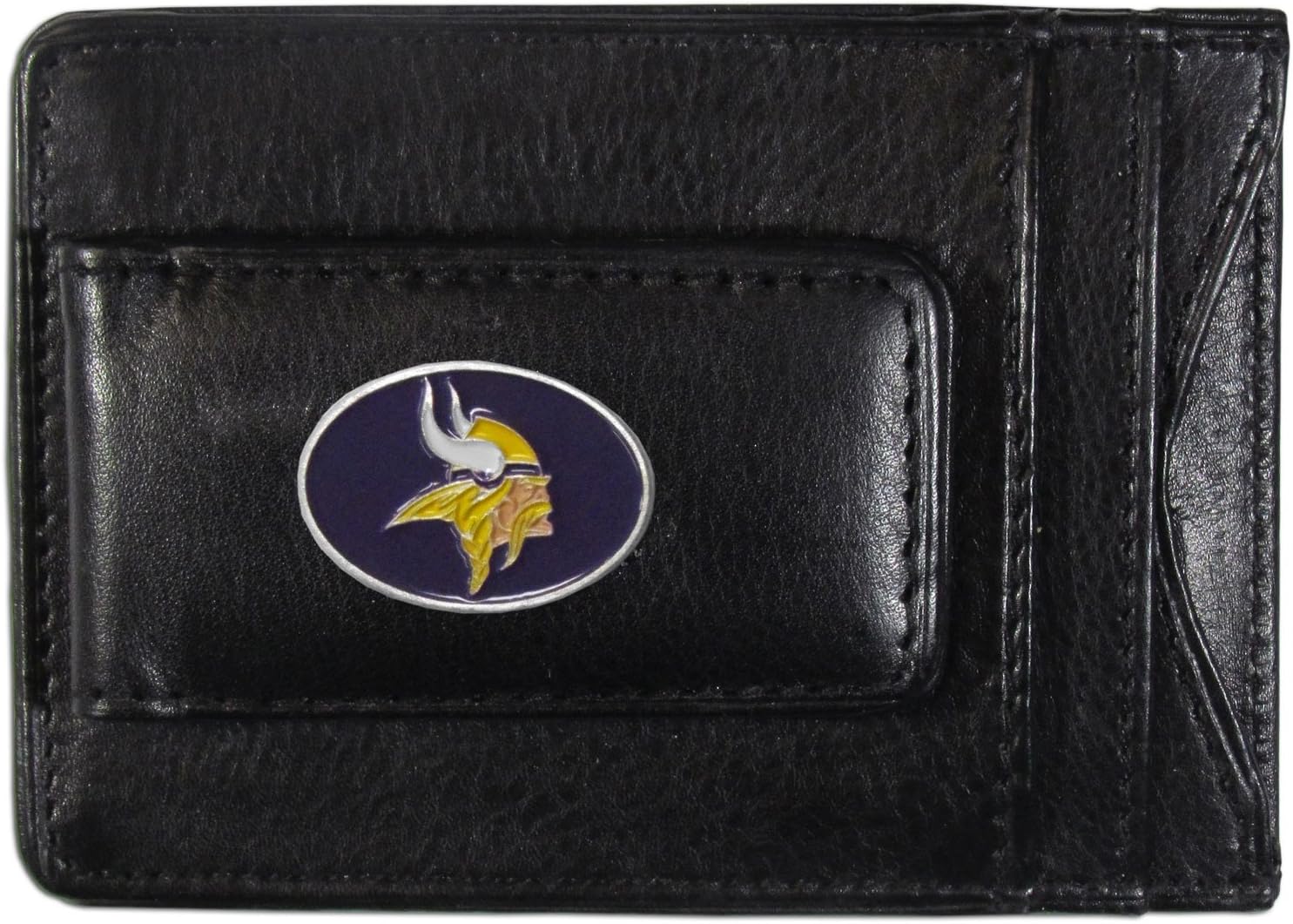 NFL Siskiyou Sports Mens Chicago Bears Leather Cash & Cardholder One Size Black : Sports Fan Wallets : Sports & Outdoors