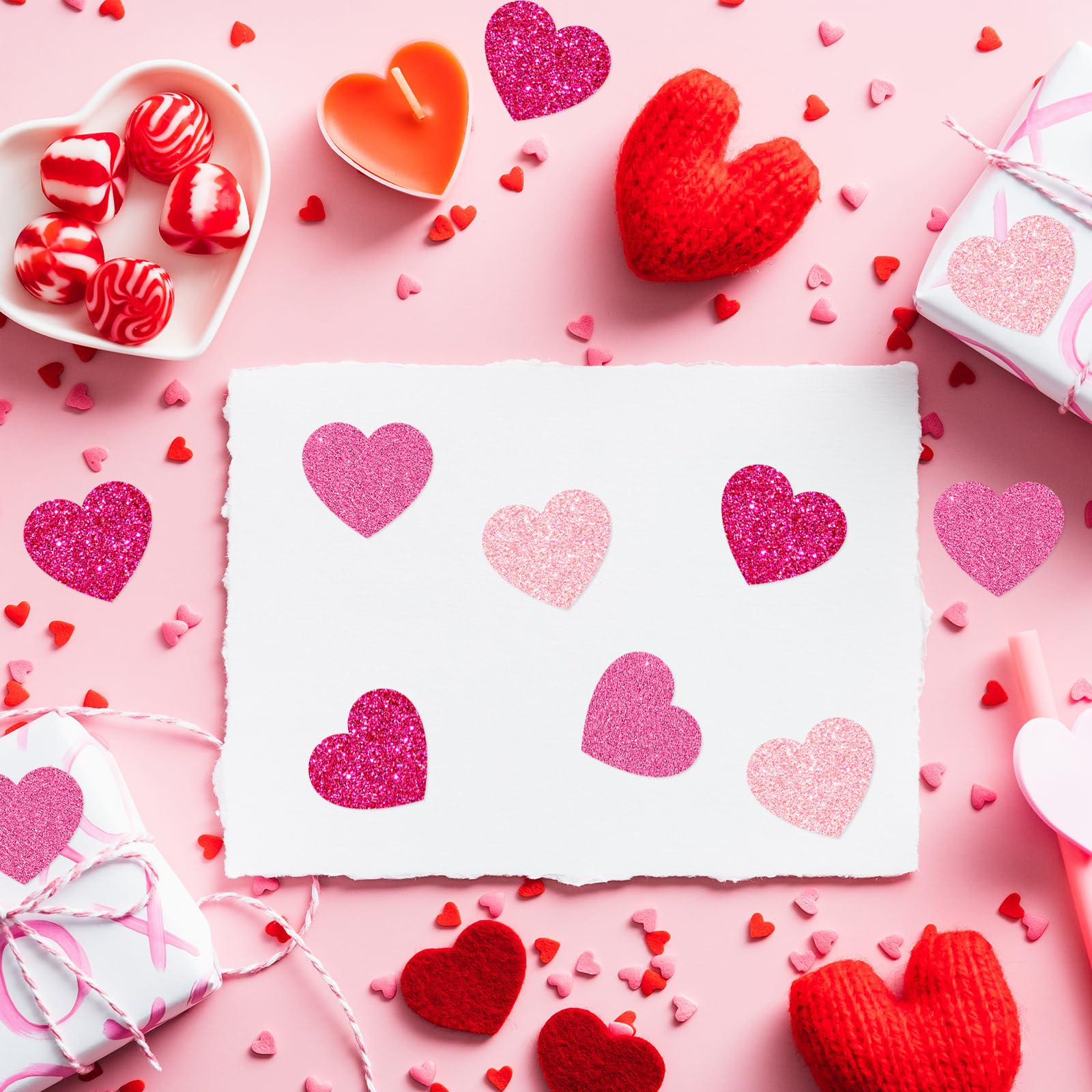 Amazon.com: JarThenaAMCS 300Pcs Valentine's Day Glitter Pink