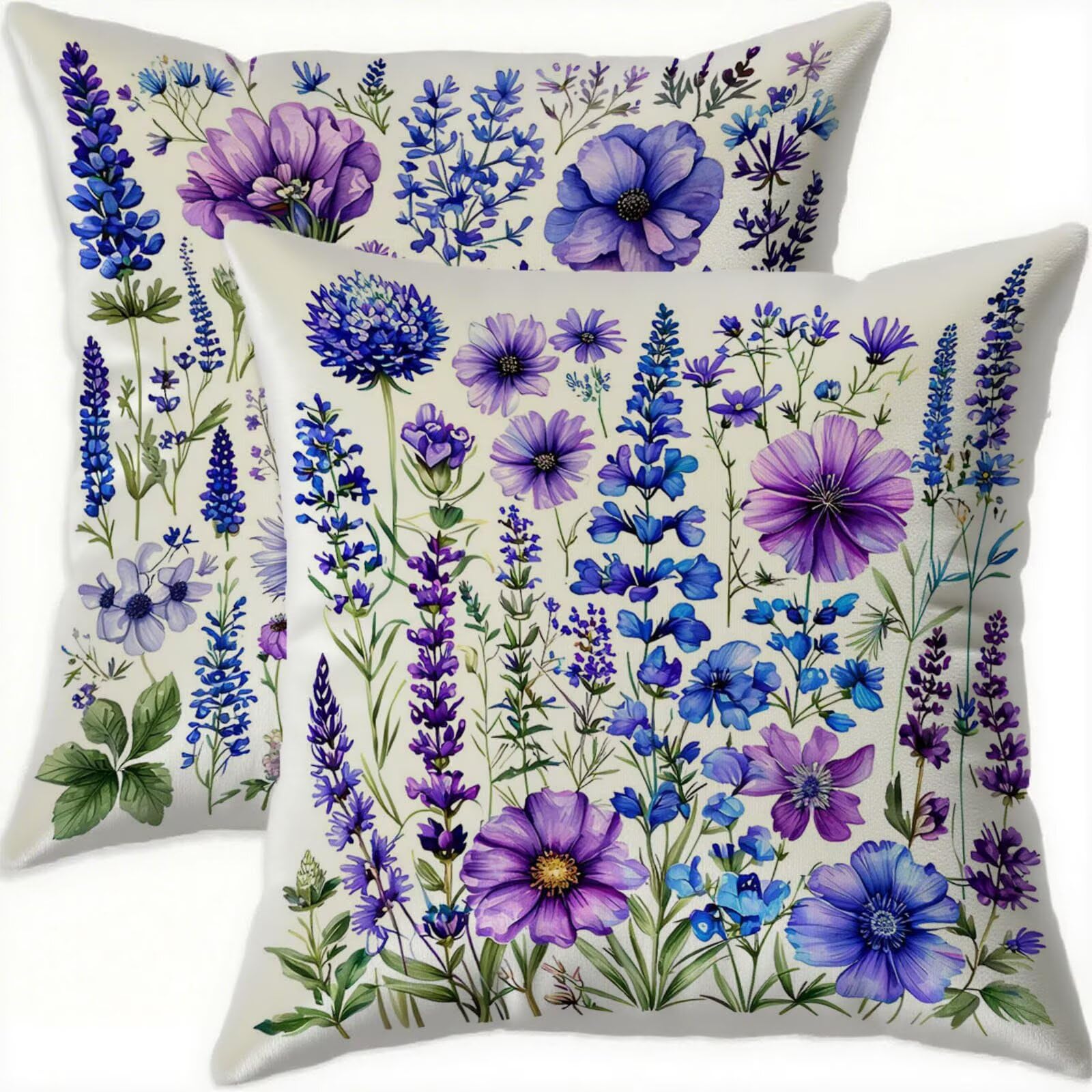 Housse coussin 70x70cm en velours violet haut de gamme pour sublimer votre canapé