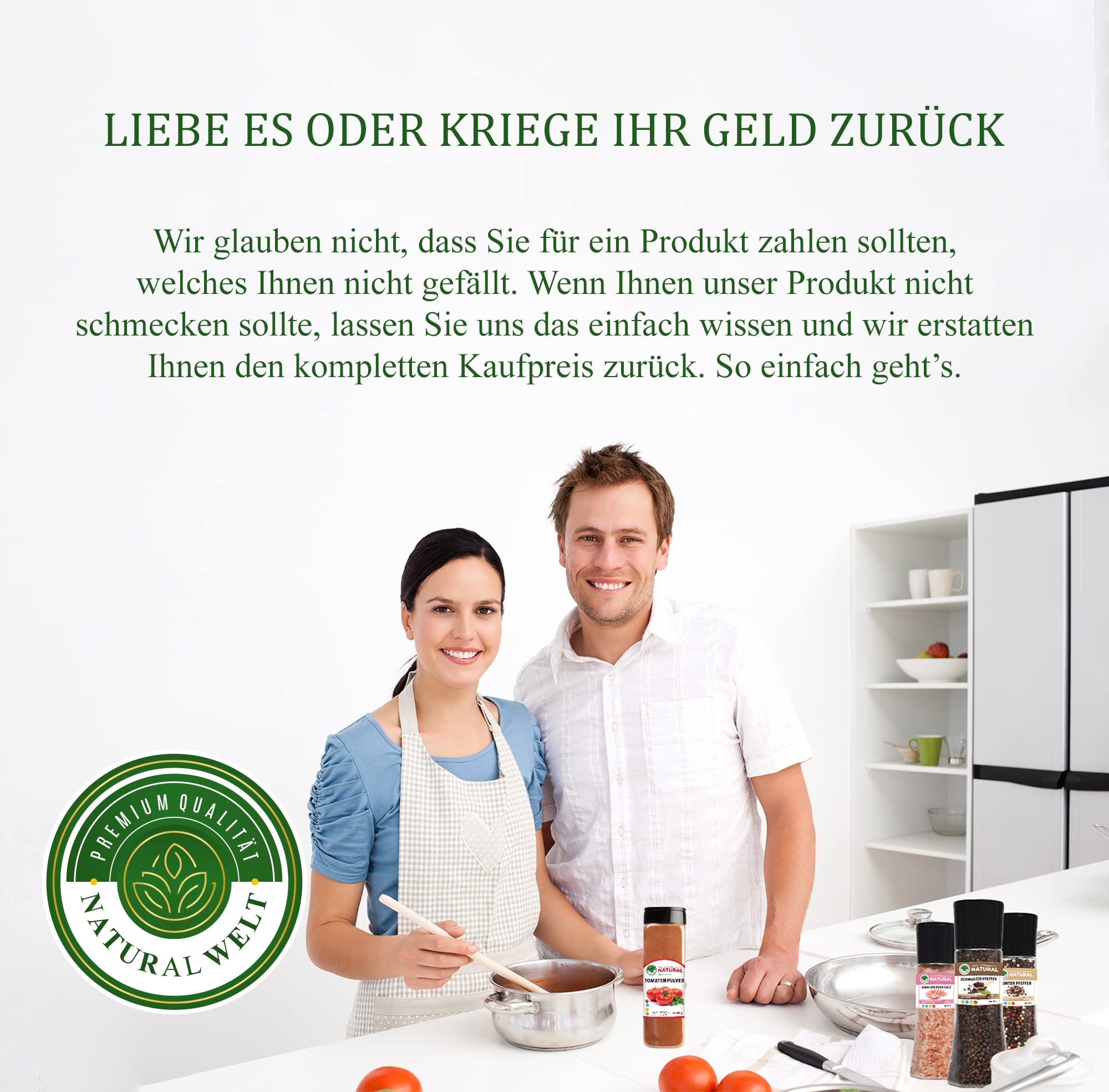 Schwarzer Pfeffer ganz 227g. und Himalaya Kristall Salz grob 907g. I Salz aus der Punjab in Pakistan I ganzer schwarzer Pfefferkörner I Steinsalz I 100% natürlich