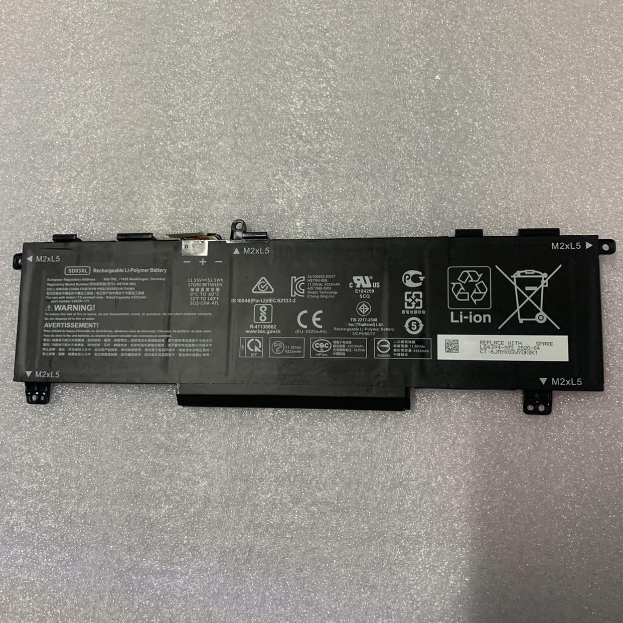 交換用バッテリパック For HPヒューレットパッカード Omen 15 2020 (15-ek0000) 互換対応-用高性能バッテ