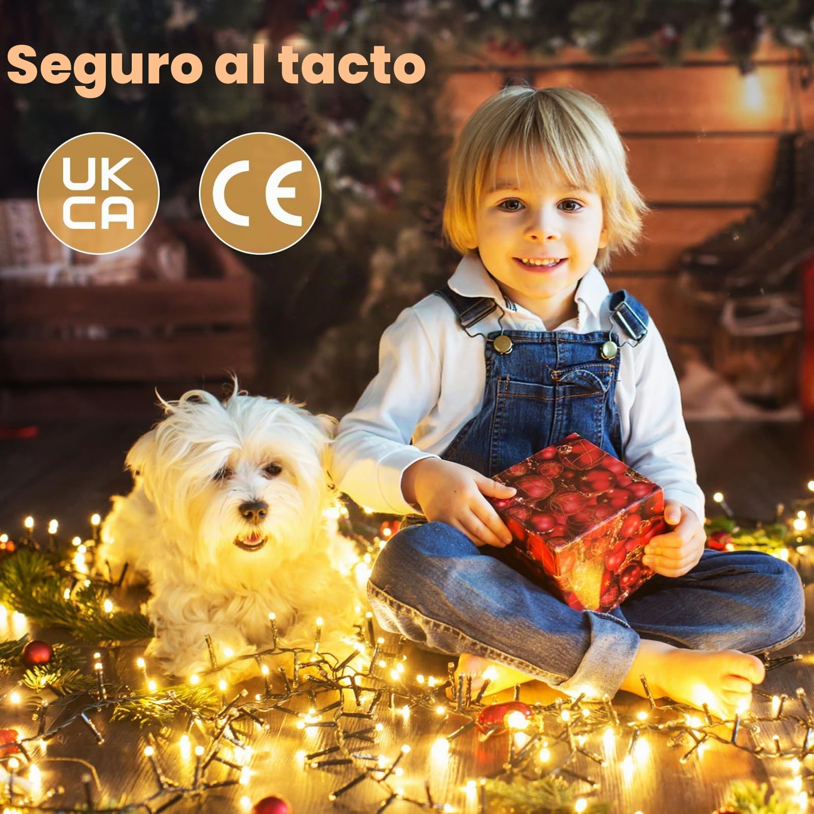 Marchpower Luces Navidad Exterior, Guirnalda Luces Exterior 20M 200LED | Blanco Cálido, Impermeable,Cadena Luces 8 Modos,Función de Memoria Control Remoto para Decoración Fiesta Casa Patio Jardín